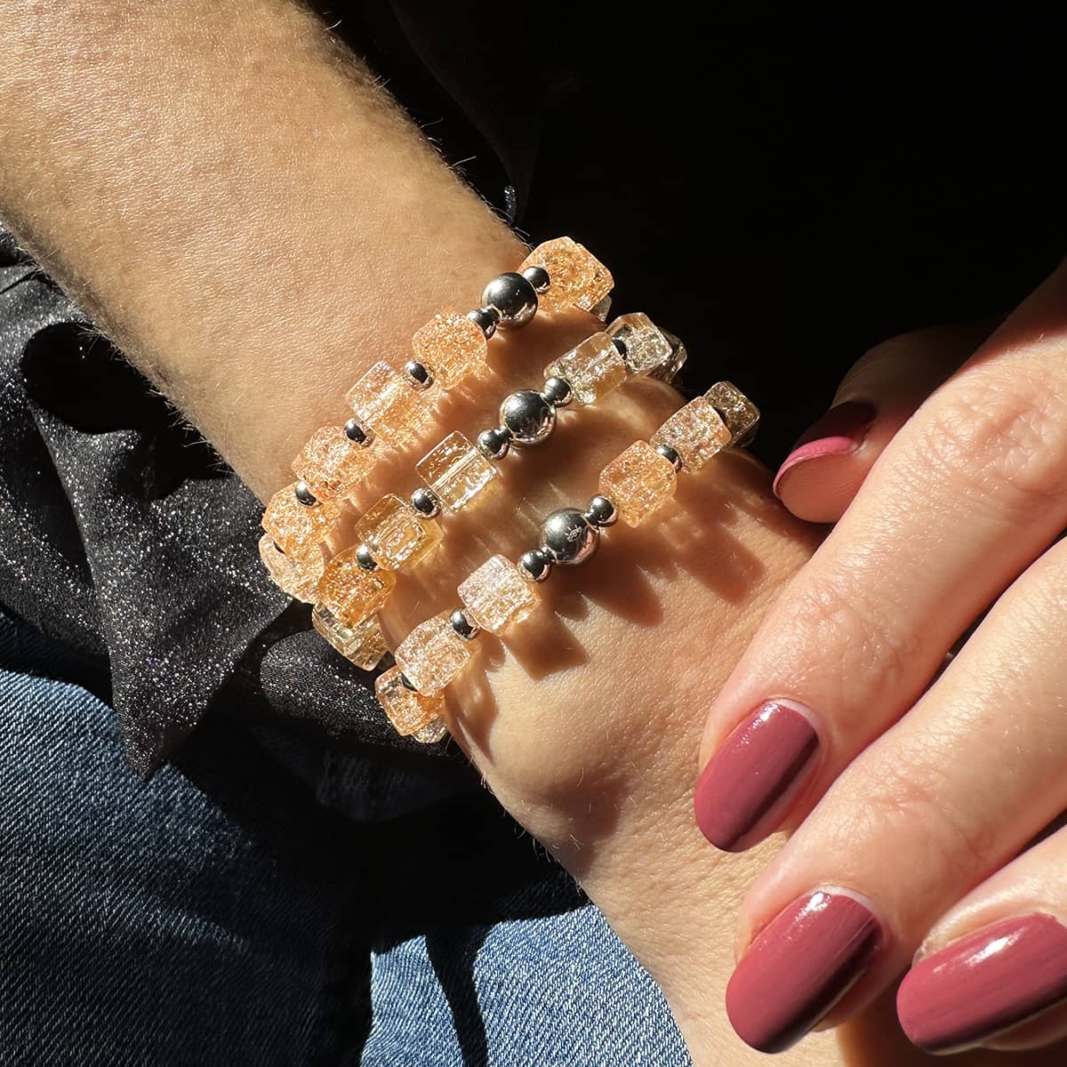 Lady Marmalade | Glitzerglas | Zuckerwürfel-Armband